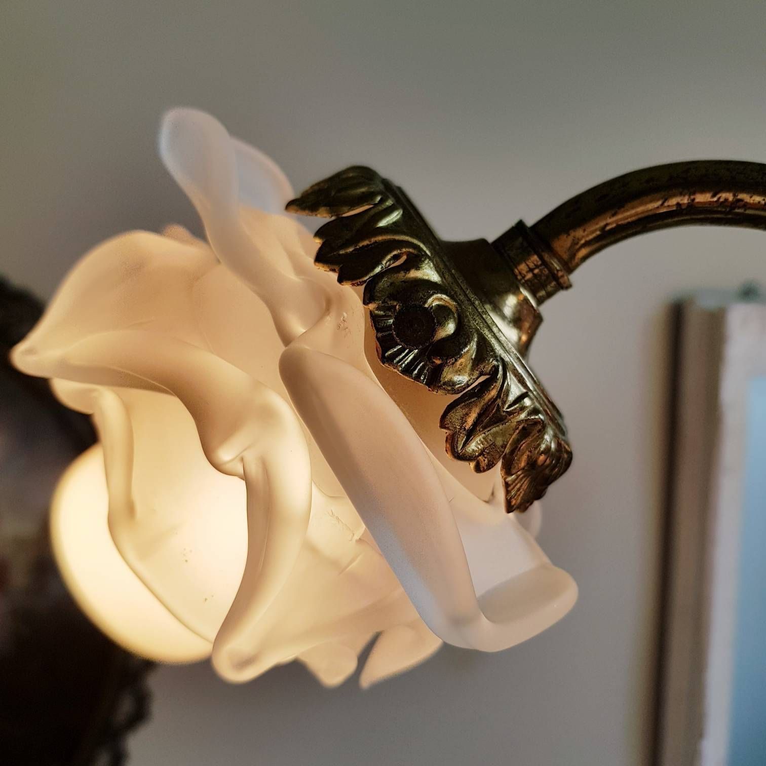 Antique French Chandelier, Stunning Pendant Lamp, 4 Bulbs Light, Vintage Pendant Light, Chandelier Lighting, Hanging Chandelier photo vinterior