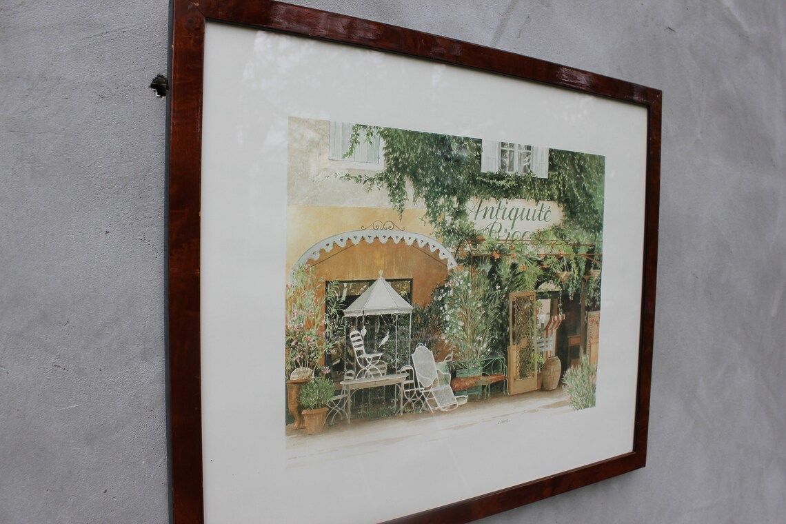 Antiquite Framed Art Print By Laurence David Vintage Antique Shop Managers Gift photo vinterior