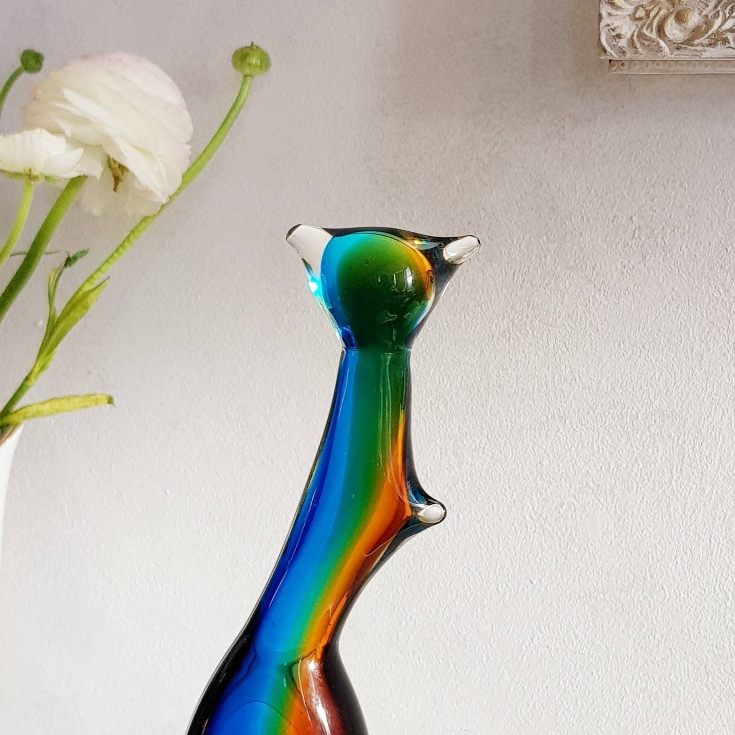 Vintage Kristallen Kat, Geslepen Kristal, Bijzonder Cadeau photo 240.0