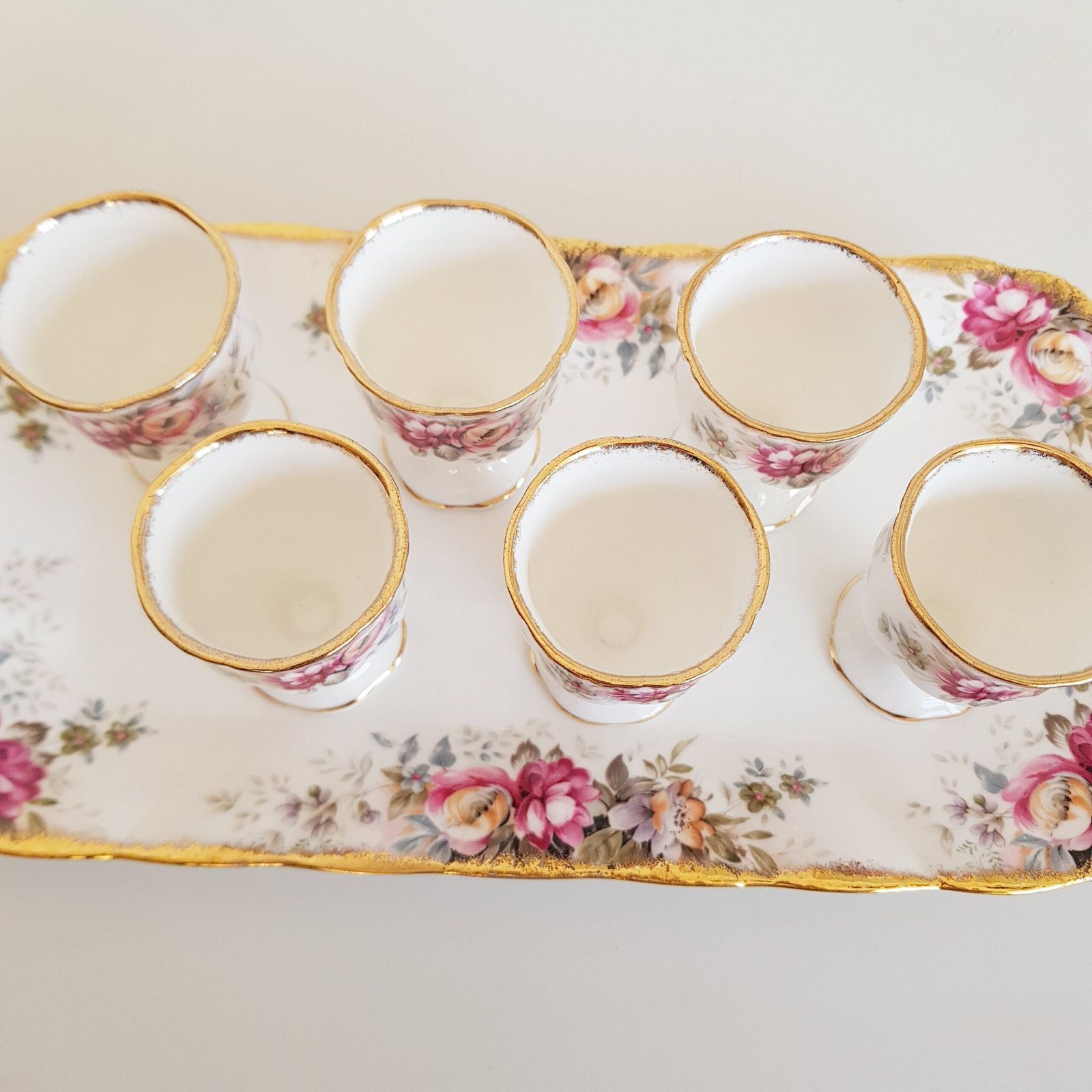 Vintage Queen Anne, Made In England, Egg Cups And Uderplate photo furniture