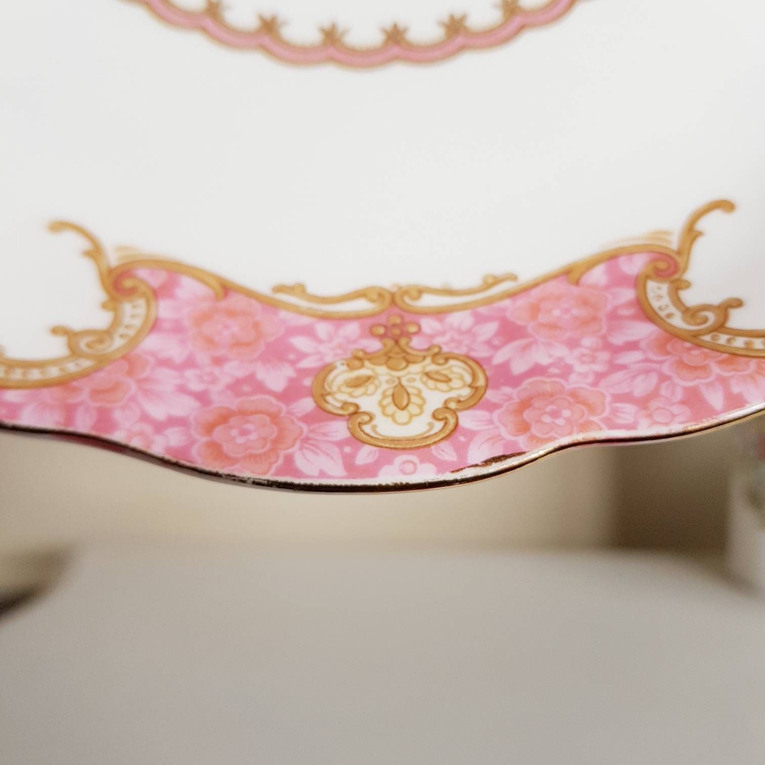 Original Royal Albert Lady Carlyle, Bone China, Porcelain Cake Plate, Made In England, Oval Plate, Gift Idea photo 97.0