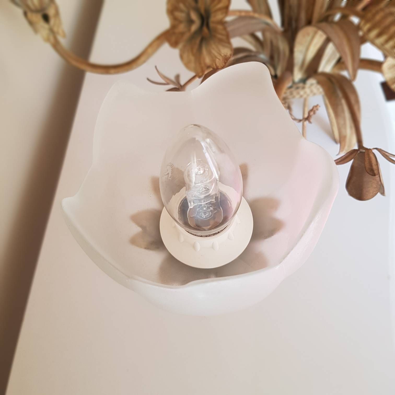 Hollywood Regency Style, Wheat Sheaf Bucket Metal Chandelier, Wheat Ear Ceiling Lustre, Home Decor, Home Lighting, Made In Italy photo buy