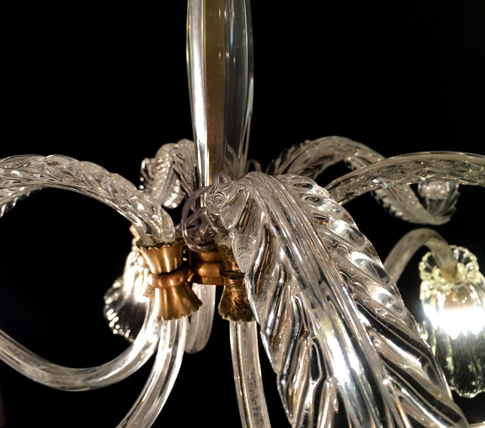 Liberty Chandelier By Ercole Barovier, Murano, 1940s photo vinterior