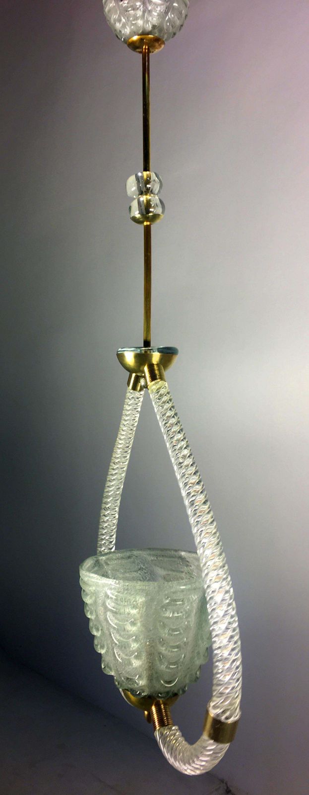 Art Deco Chandelier By Ercole Barovier, Murano, 1940s photo vinterior