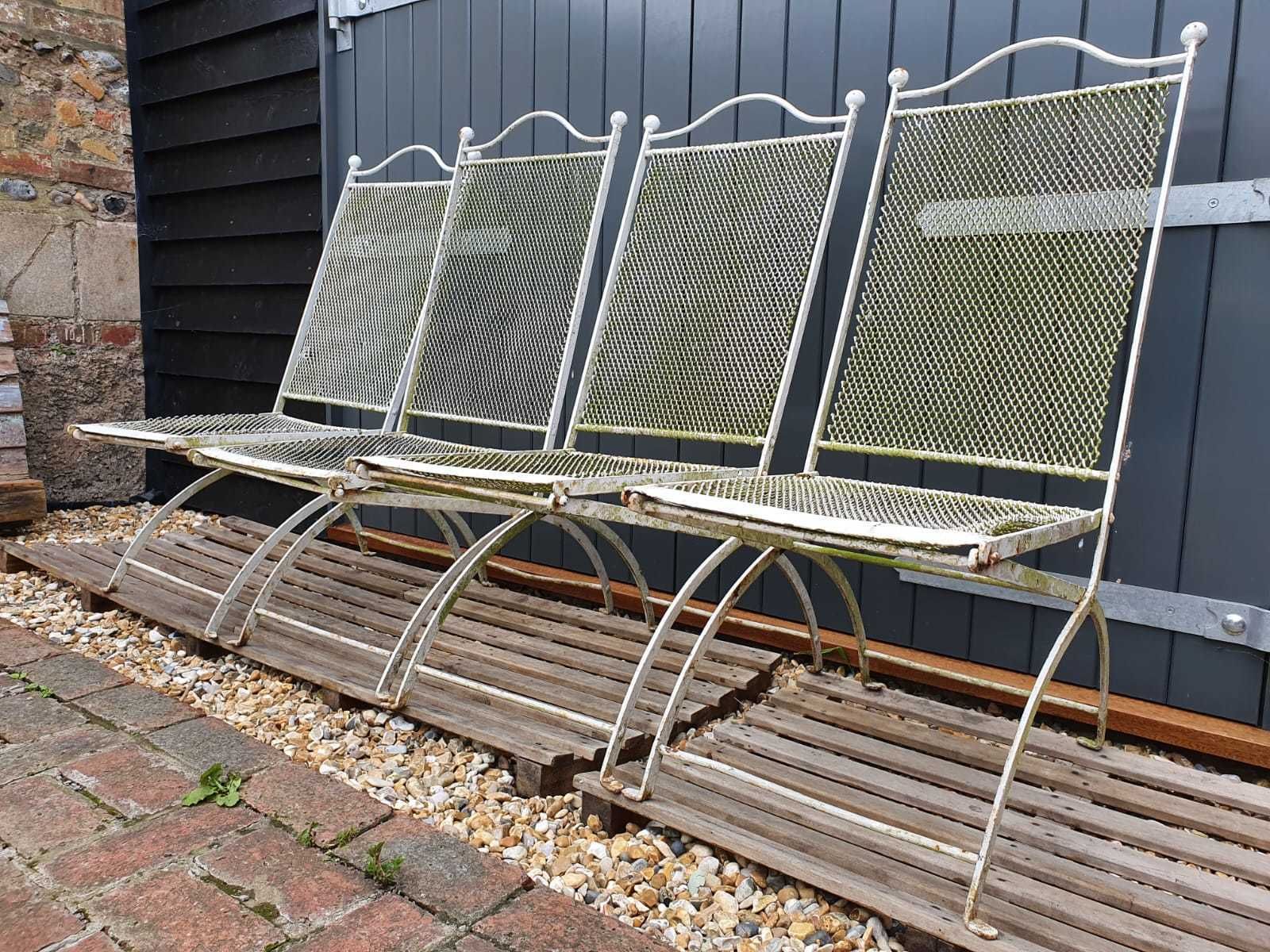 Vintage Iron Folding Garden Chairs photo vintage