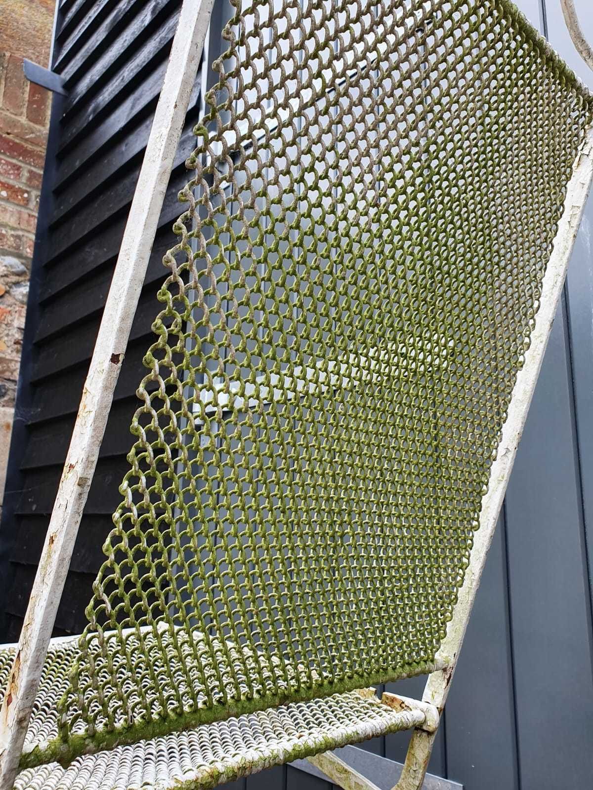 photo furniture Vintage Iron Folding Garden Chairs