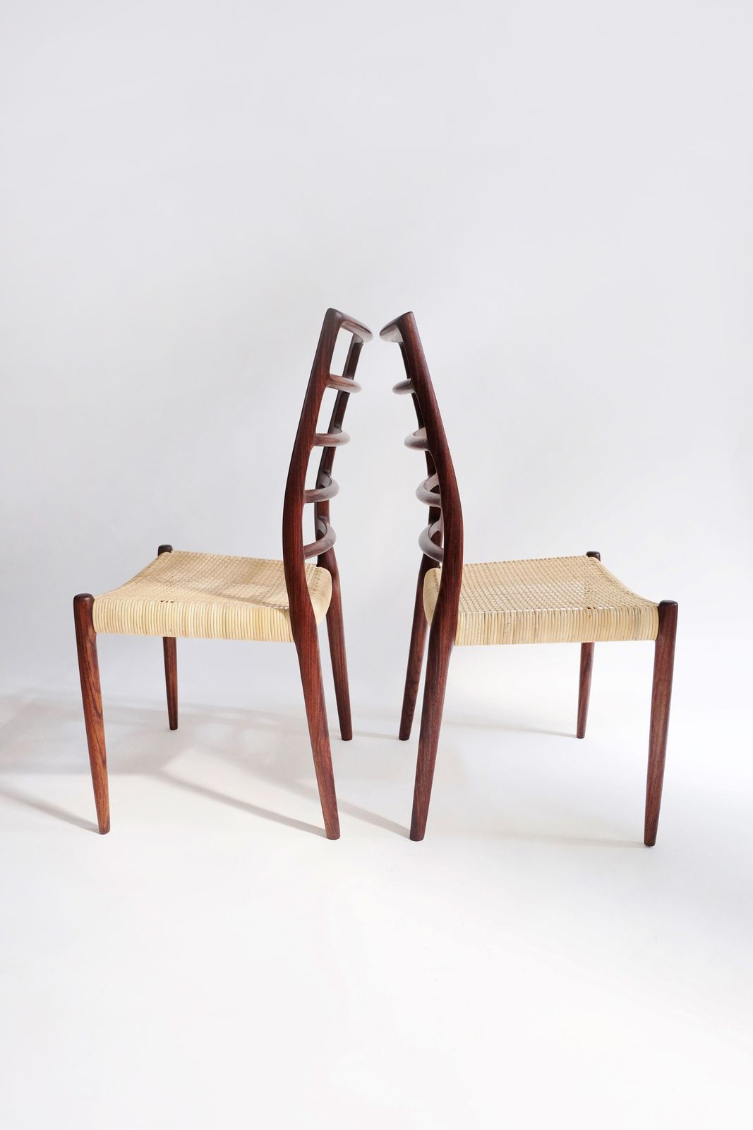Set Of Six Niels O.Møller Model 82 Rosewood Dining Chairs, 1970 photo for sale