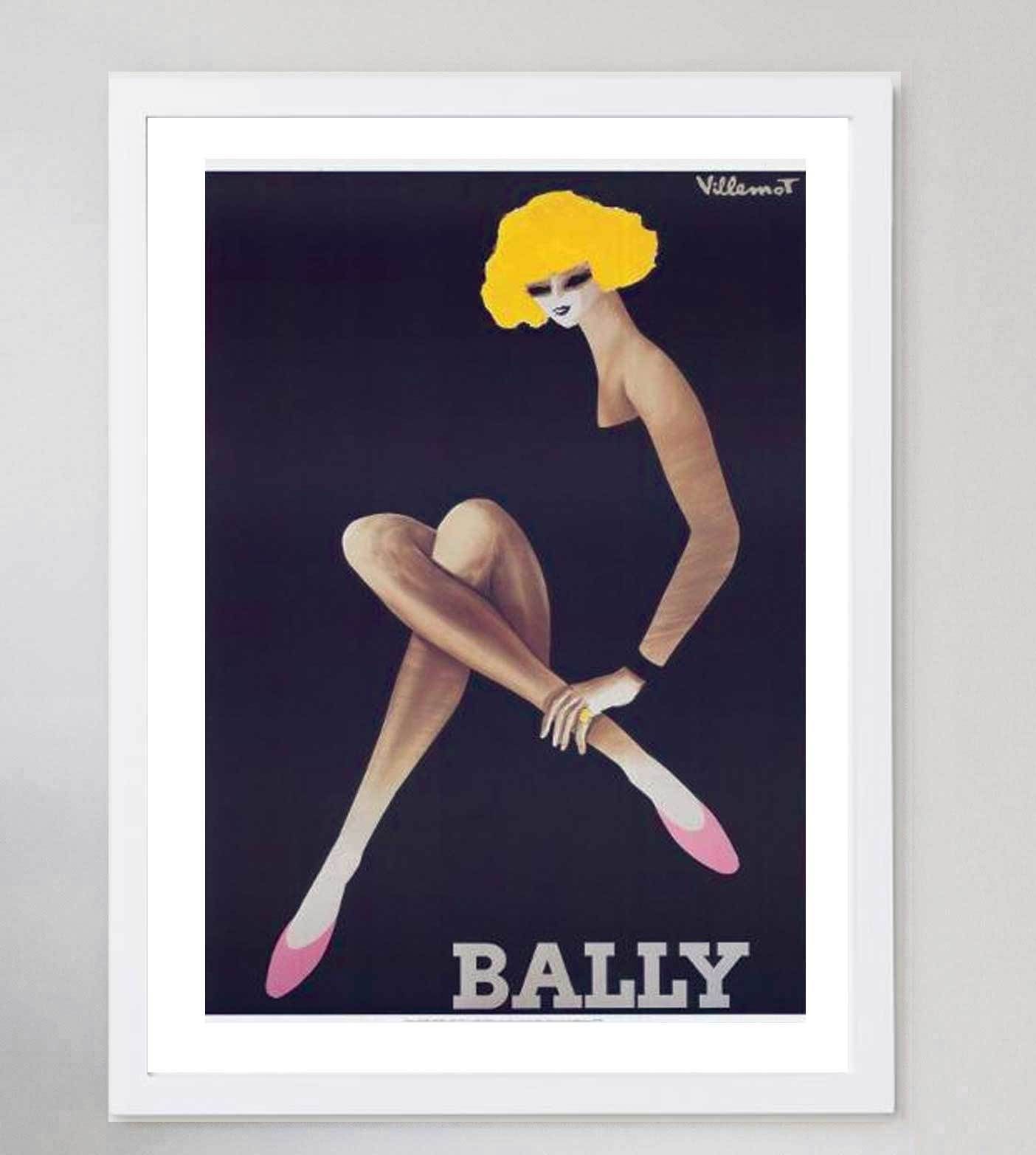 Bally   Pink Shoes Original Vintage Poster photo for sale