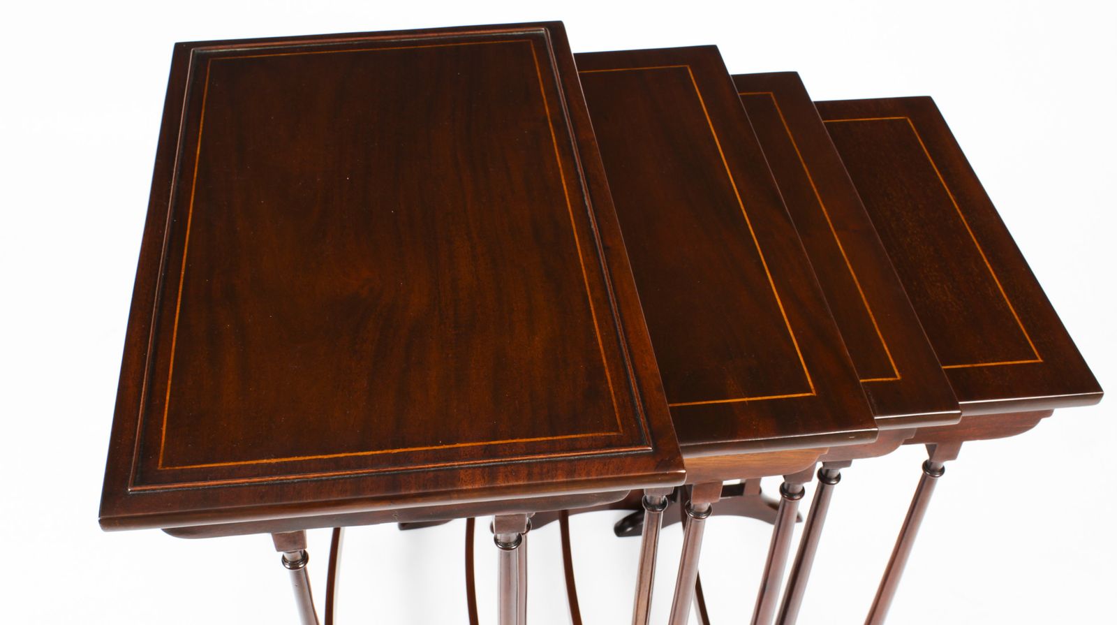 Edwardian Mahogany Nest Of Four Tables Circa 1900 photo 2200.0