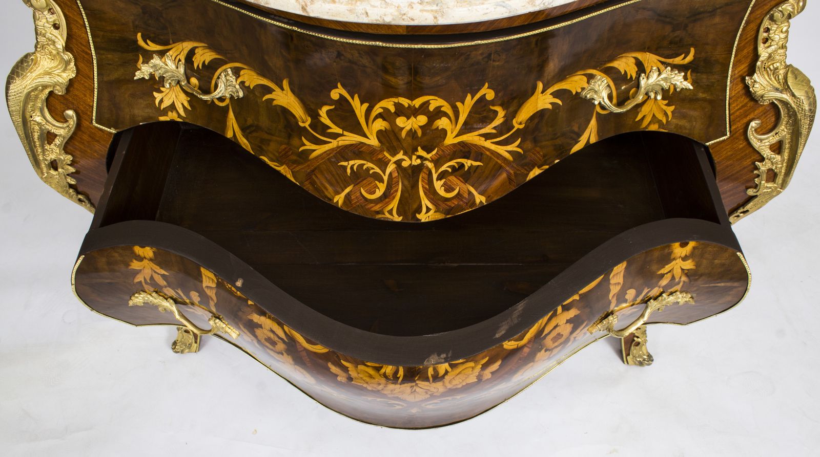 photo for sale Vintage Louis Revival Marquetry Commode 20th C