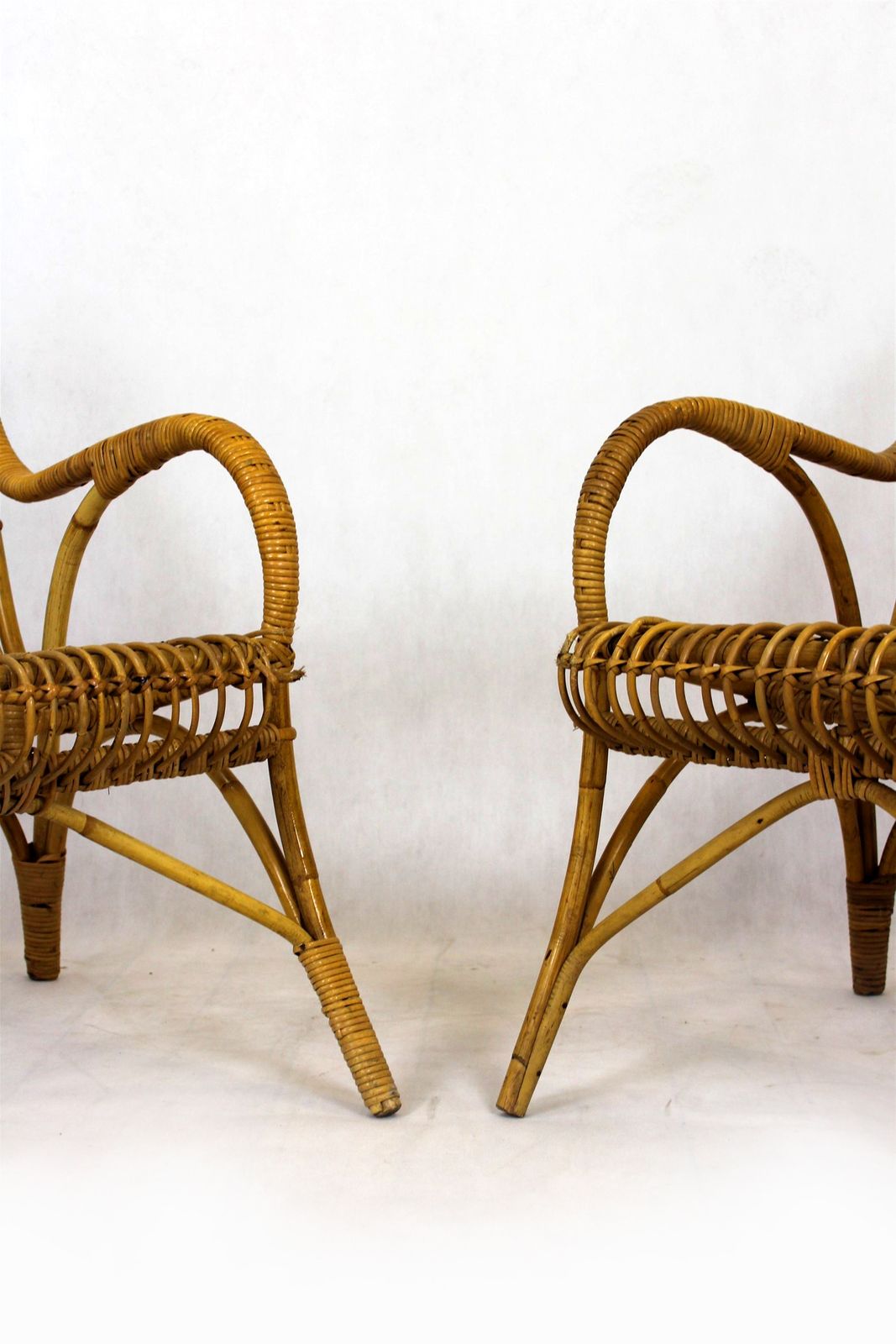 photo vintage Rattan Furniture Set, 1960's, Set Of 4