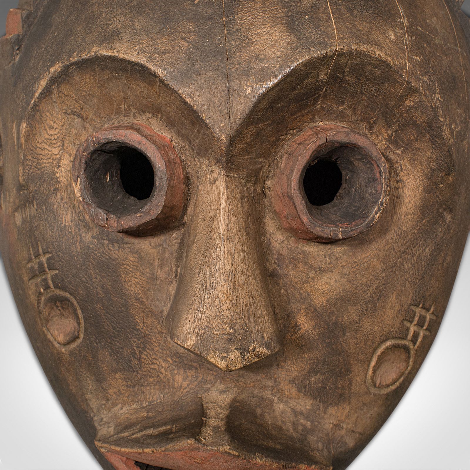 Antique Carved Dan Mask, Ivorian, Tribal, Ivory Coast, 1900 photo for sale