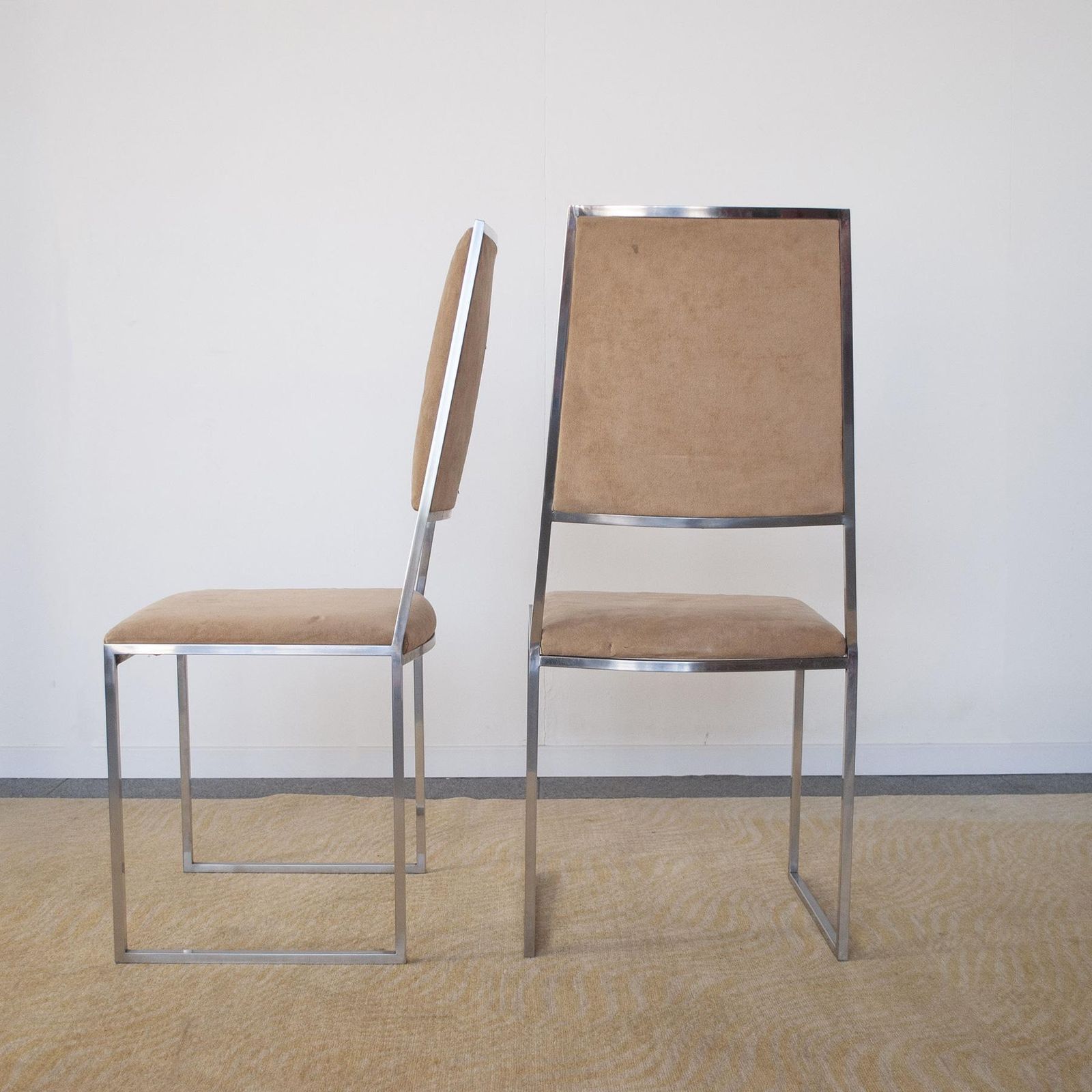 Willy Rizzo Italian Midcentury Chairs Mid 70's