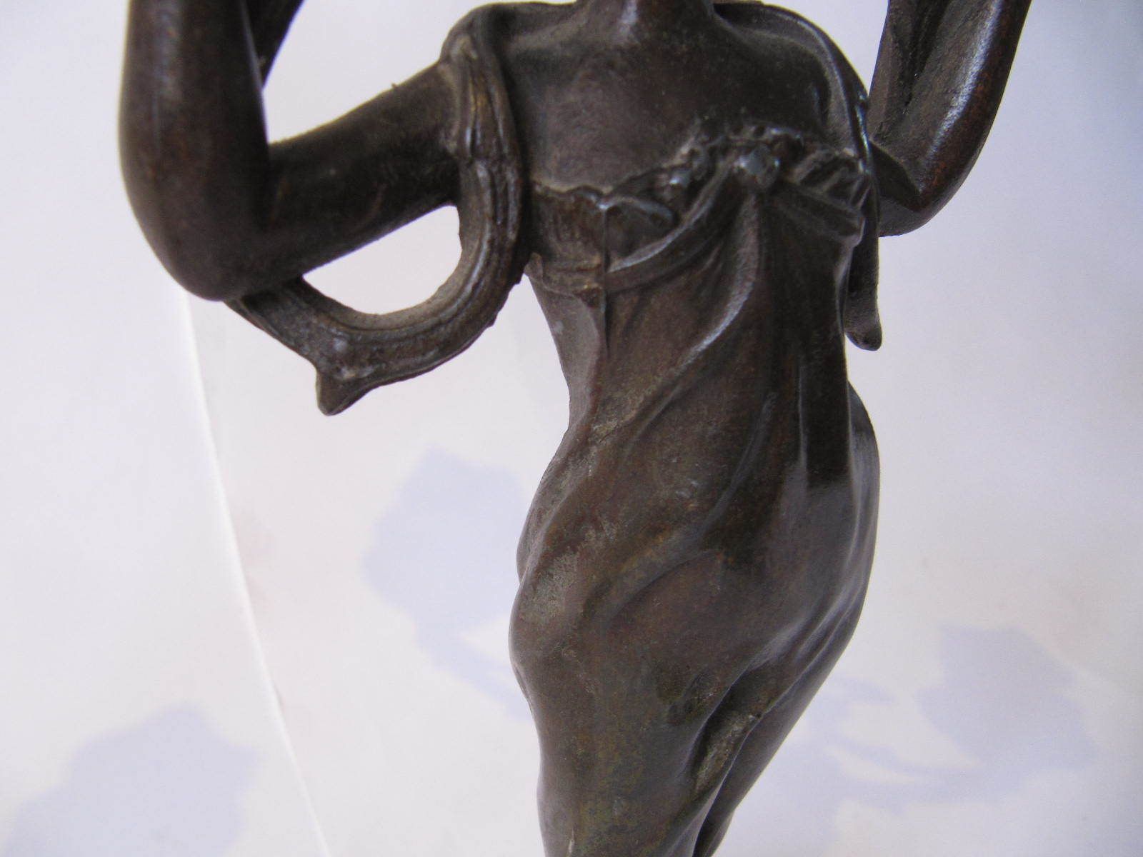 Art Nouveau Figure Candelabra Pair, 5 Candle photo buy