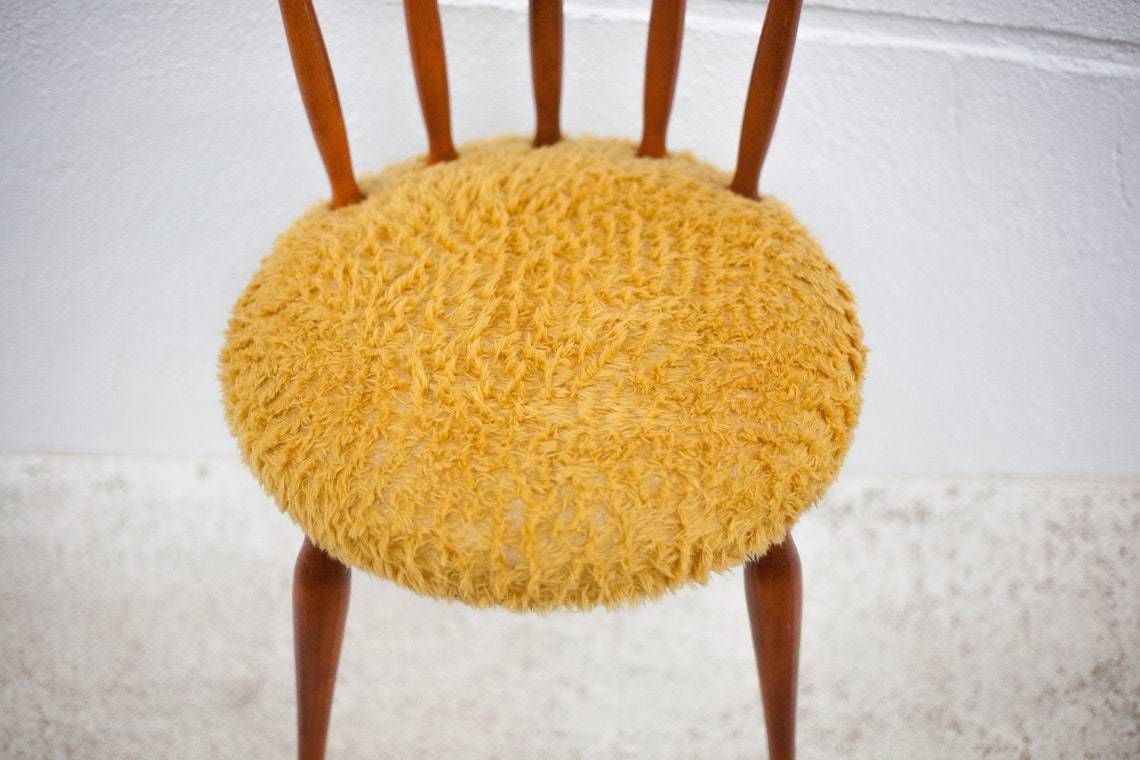 Wooden Chair Seat Mustard Mustard Western Chair Saloon Chair Living Room Bedroom photo for sale