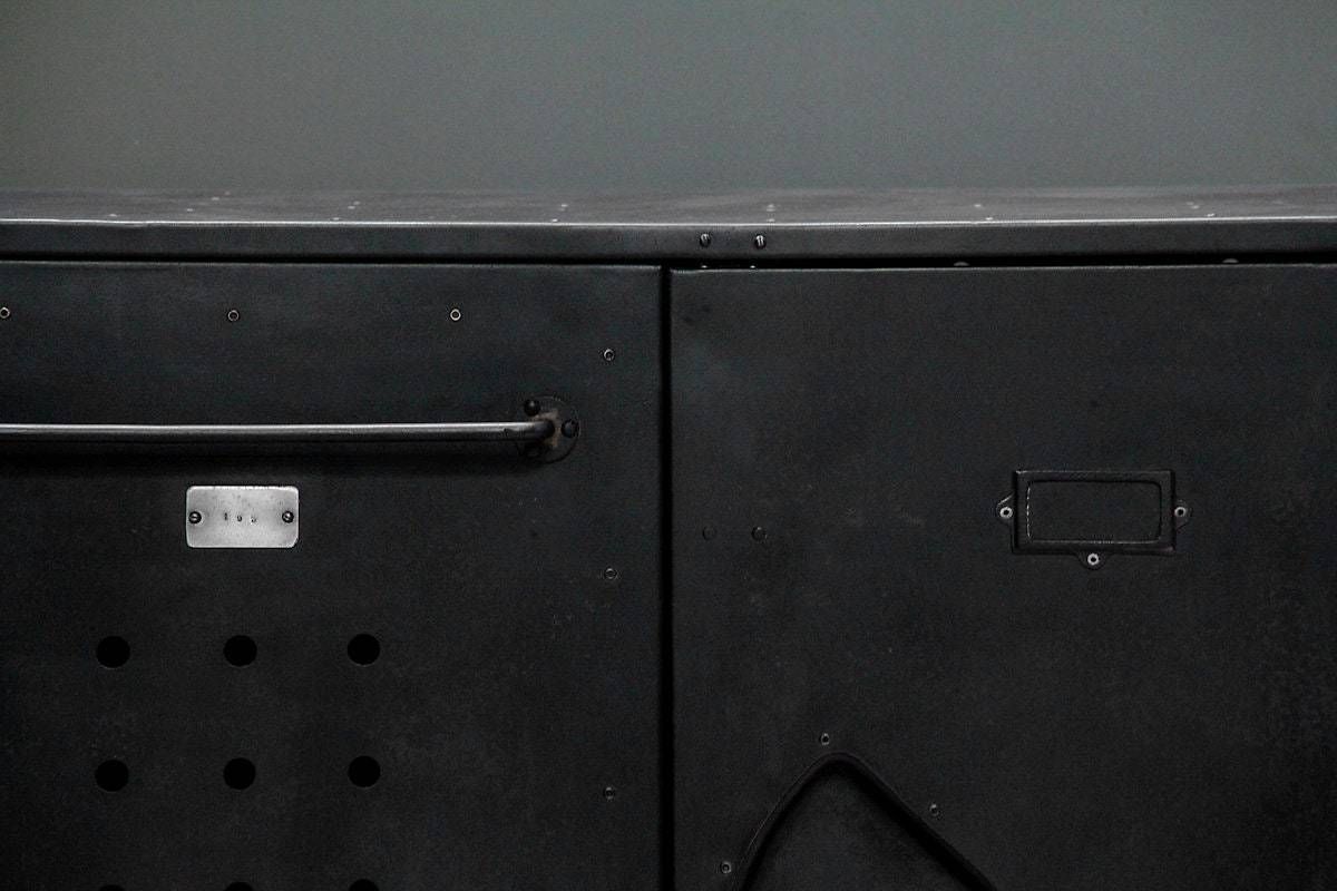 An Industrial Two Door Cabinet Marked No.195 photo buy