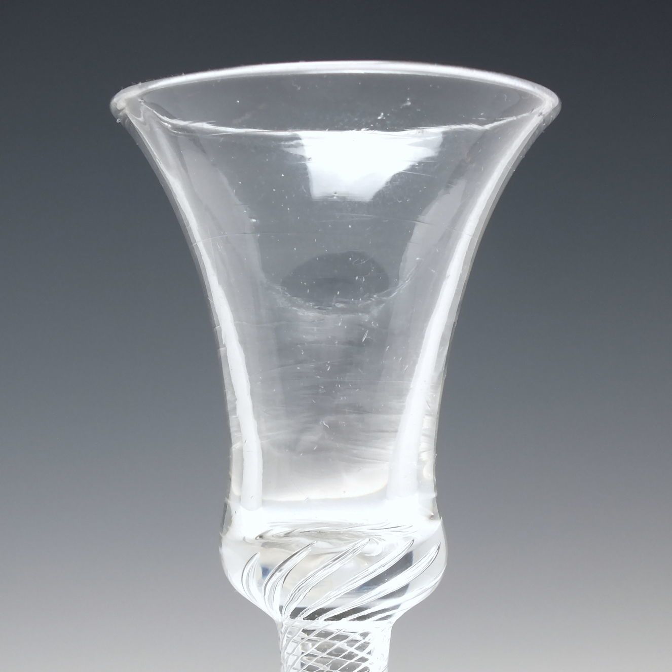 18th Century Multi Spiral Air Twist Wine Glass C1750 photo Home Decor