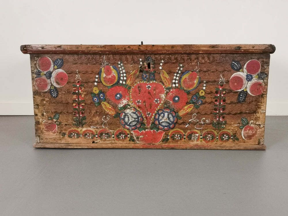 19th Century Romanian Folk Art Kist