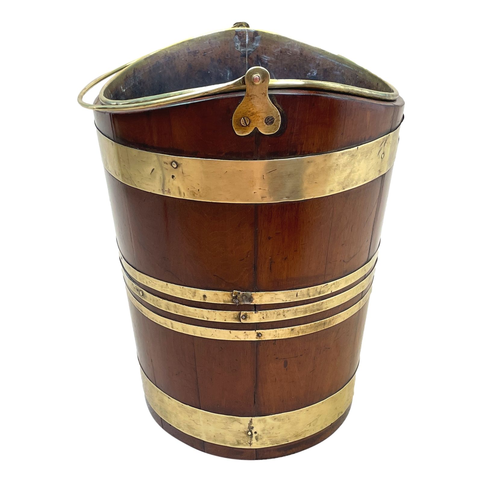 Georgian Mahogany & Brass Bucket (England, Circa 1770) photo furniture