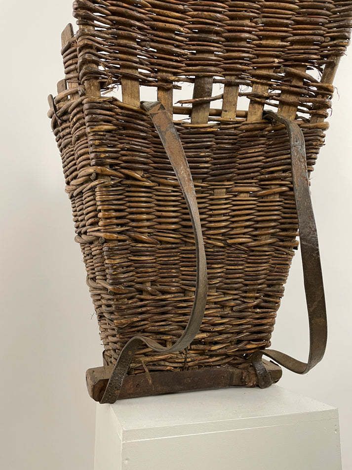 French "Hotte" Grape Harvest Basket photo for sale