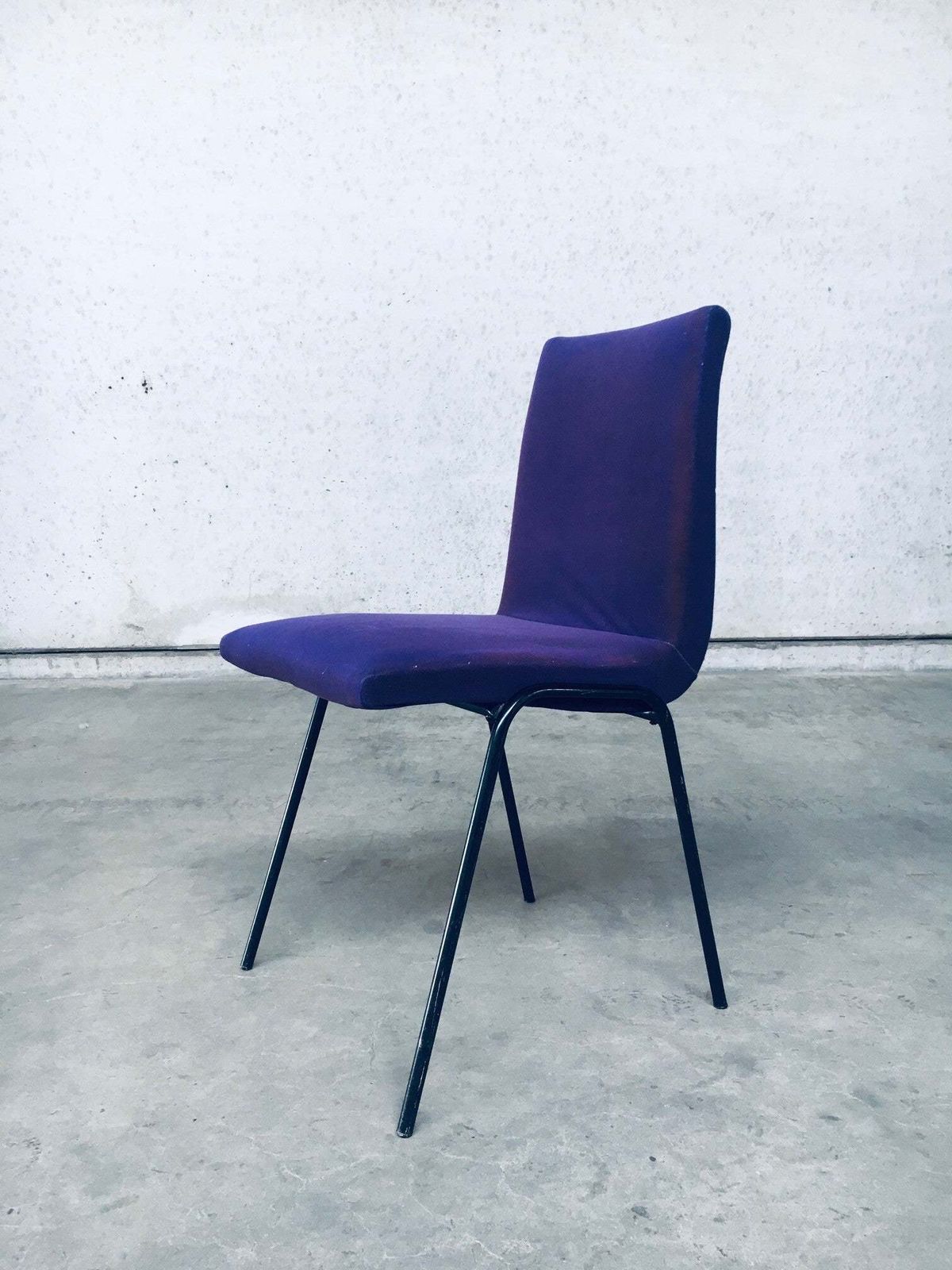 photo for sale Midcentury Modern Design Robin Chair Set By Pierre Guariche For Meurop, Belgium 1950's