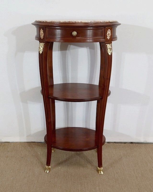 Small Living Room Table In Solid Mahogany, Louis XVI Style, Early 20th Century photo vintage