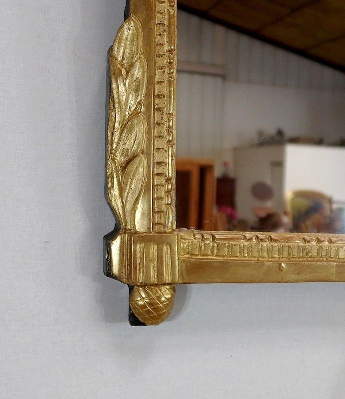Home Decor Mirror In Gilded Wood, Louis XVI Style, Early 20th Century photo