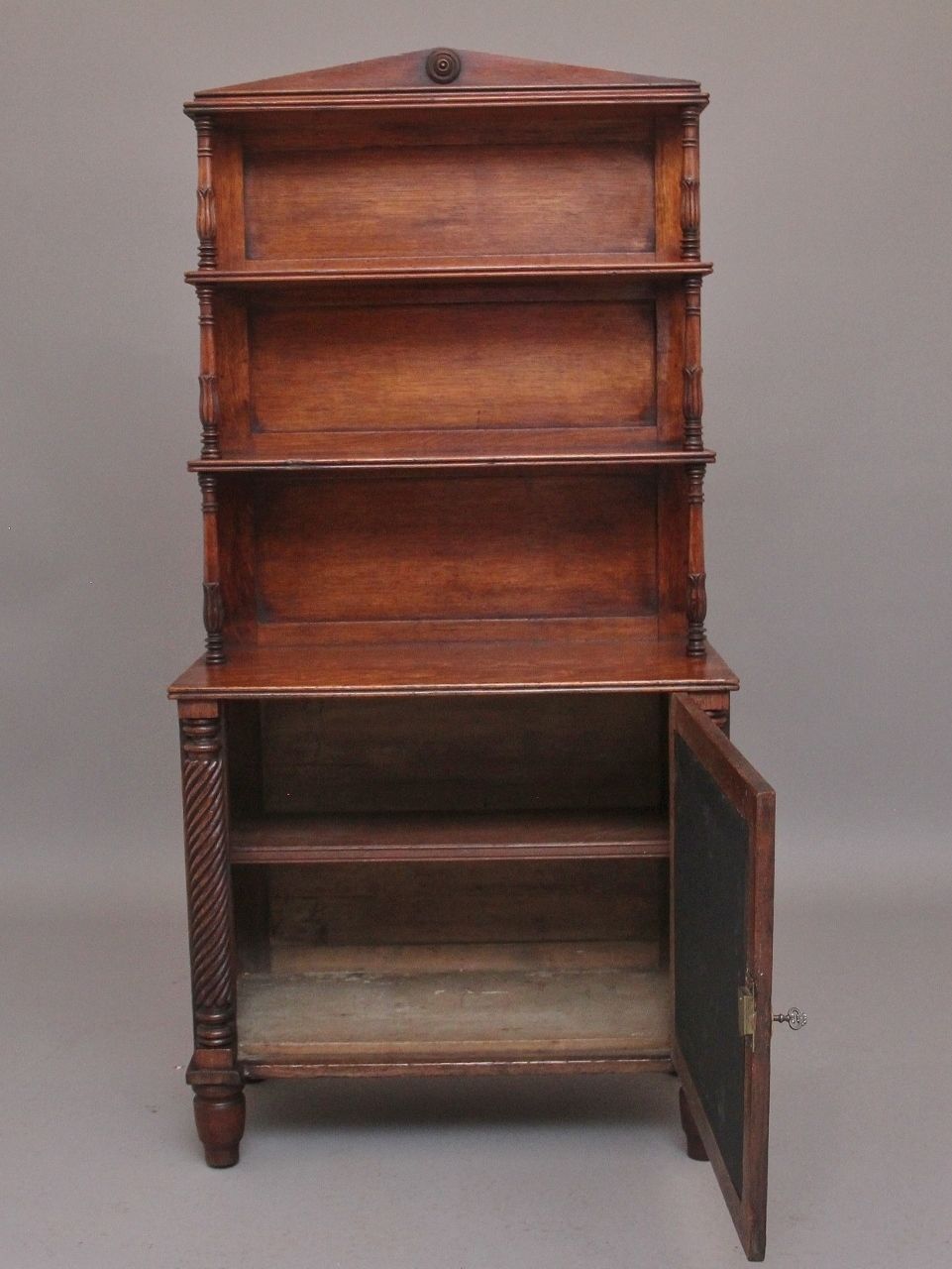 Early 19th Century Oak Bookcase Cabinet photo for sale