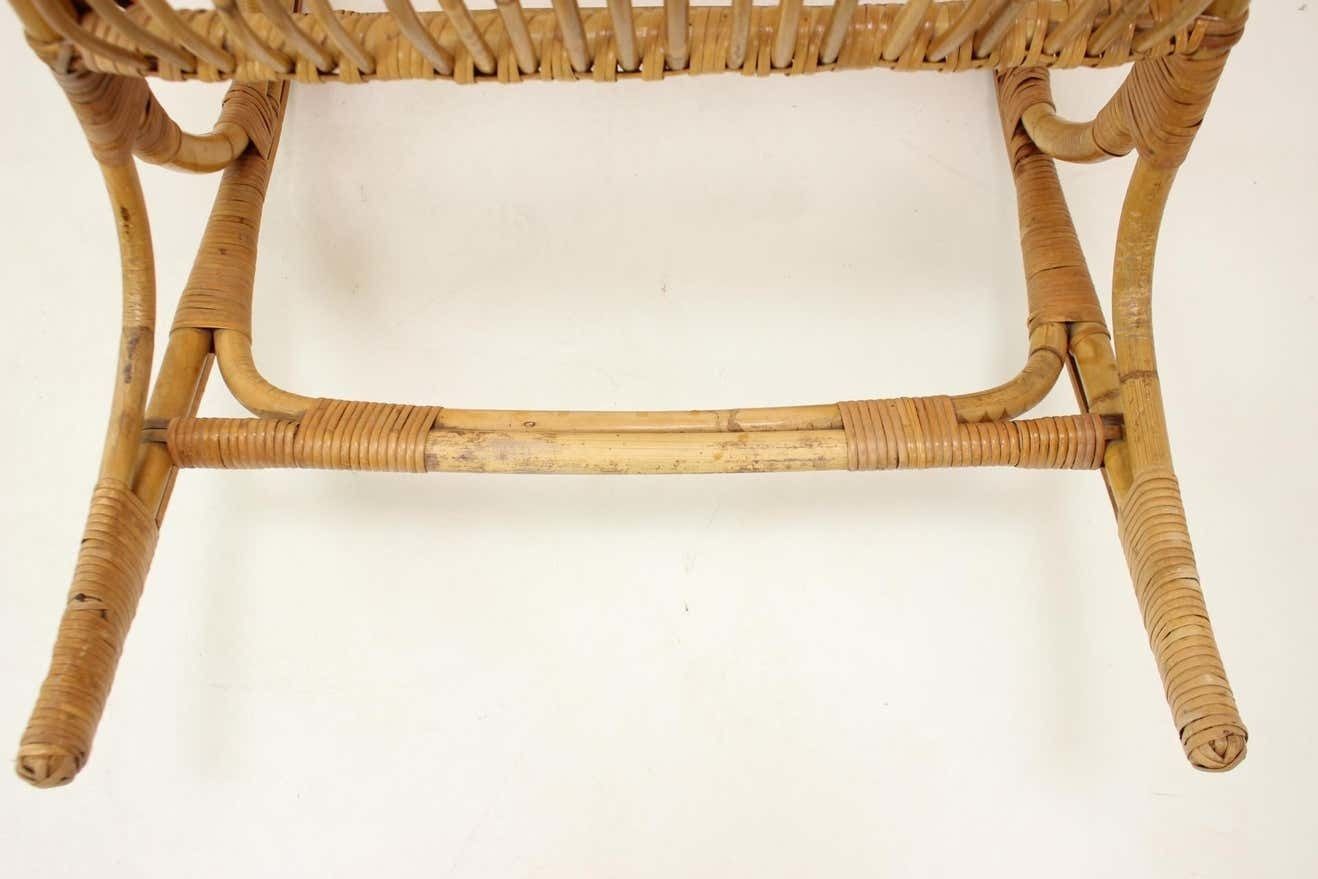 photo vinterior Mid Century Rattan Rocking Chairs, 1960's