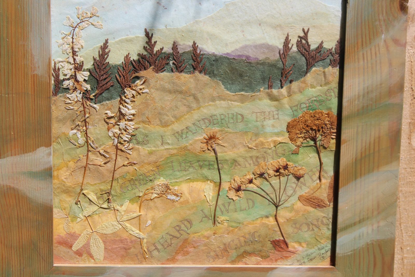 Vintage Original Mixed Media Painting photo furniture
