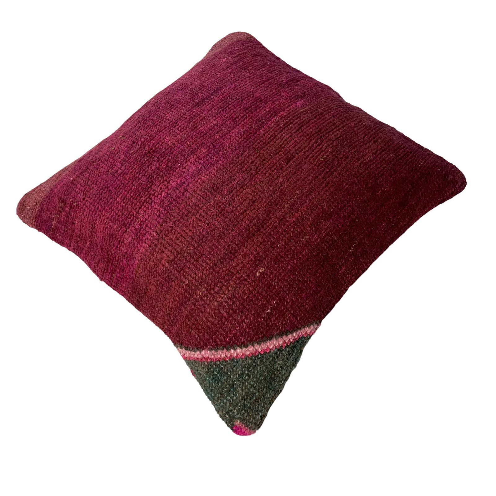 photo furniture Vintage Hand Made Rug Cushion Cover, 45 X 45 Cm Decorative Rug Pillow Cover, Large Vintage Turkish Rug Cushion Cover
