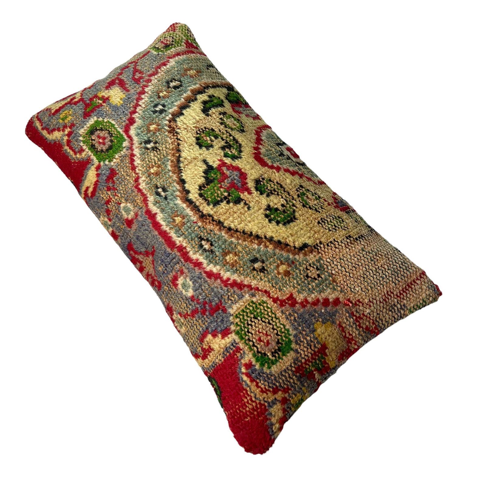 12'' X 24'' Vintage Hand Made Rug Cushion Cover, 30 X 60 Cm Decorative Rug Pillow Cover, Large Vintage Turkish Rug Cushion Cover photo furniture