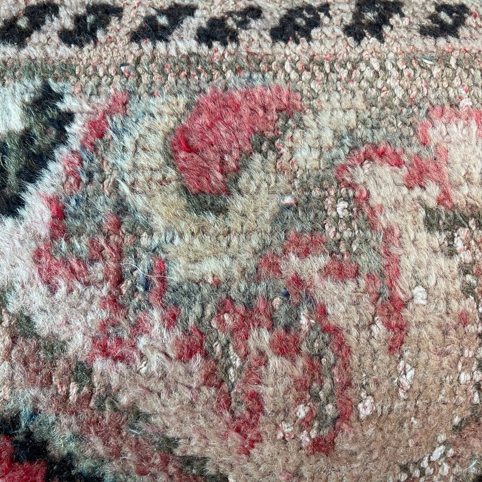 12'' X 24'' Vintage Hand Made Rug Cushion Cover, 30 X 60 Cm Decorative Rug Pillow Cover, Large Vintage Turkish Rug Cushion Cover photo vinterior