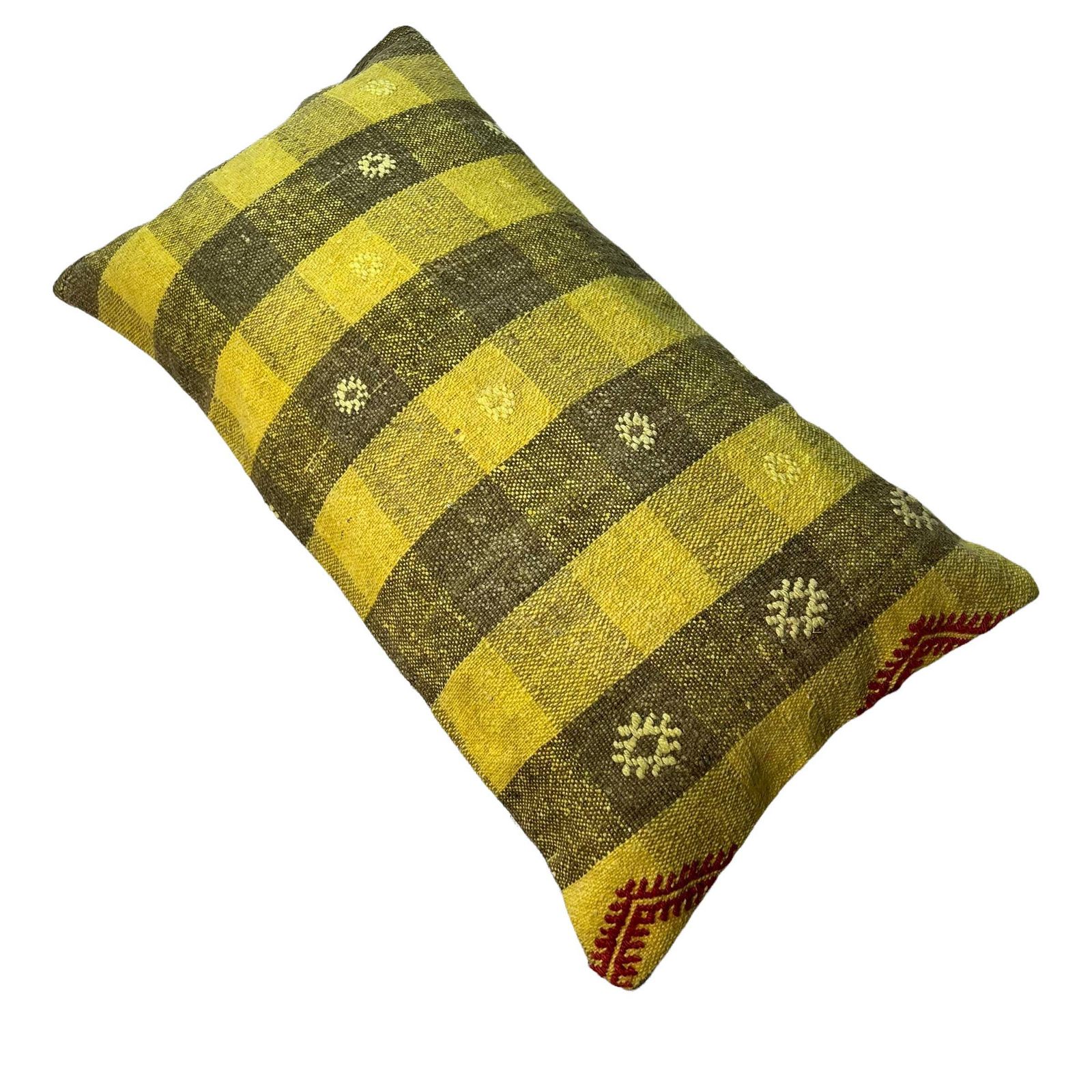 Kilim Pillow 30 X 60 Cm Tapis Kelim Kilim Pillow Cover ,Vintage Meditation Bench Kelim Teppich Boho Kilim Cushion Kilim Sofa Turkish Pillow photo vinterior