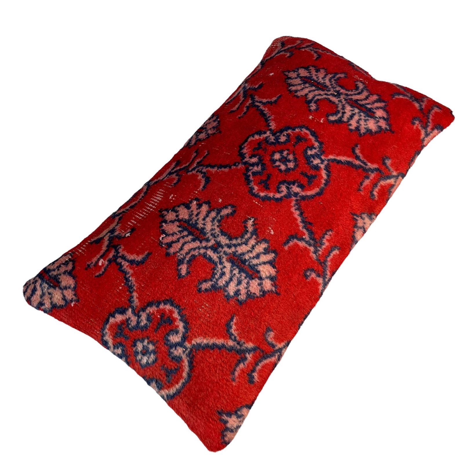 photo for sale Vintage Hand Made Rug Cushion Cover, 30 X 60 Cm Decorative Rug Pillow Cover, Large Vintage Turkish Rug Cushion Cover