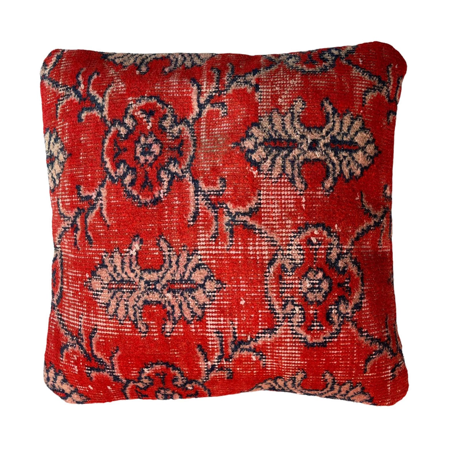 18'' X 18'' Vintage Handgemaakte Tapijtkussenhoes, 45 X 45 Cm Decoratieve Tapijtkussenhoes, Grote Vintage Turkse Tapijtkussenhoes