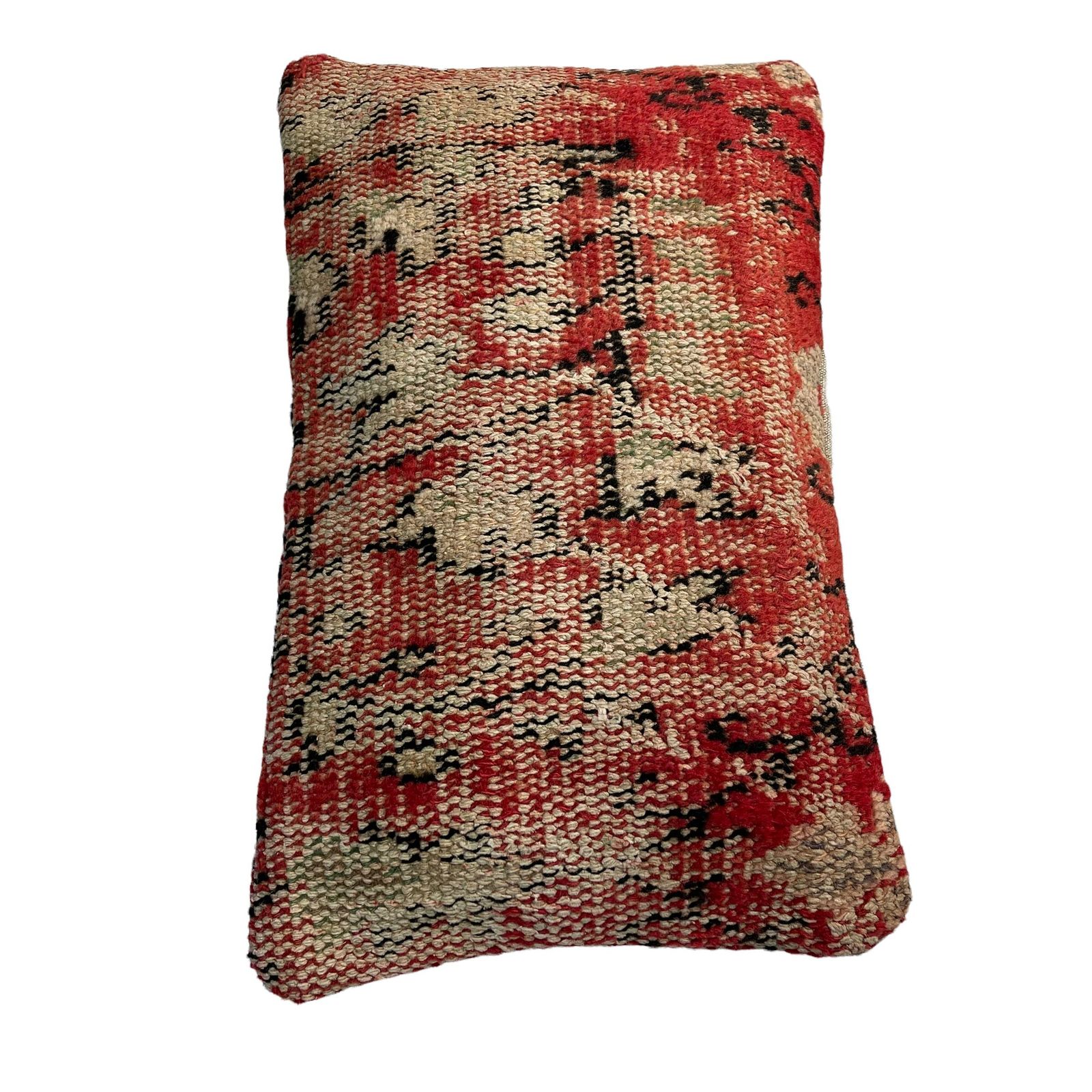 photo for sale Vintage Hand Made Rug Cushion Cover, 30 X 50 Cm Decorative Rug Pillow Cover, Large Vintage Turkish Rug Cushion Cover