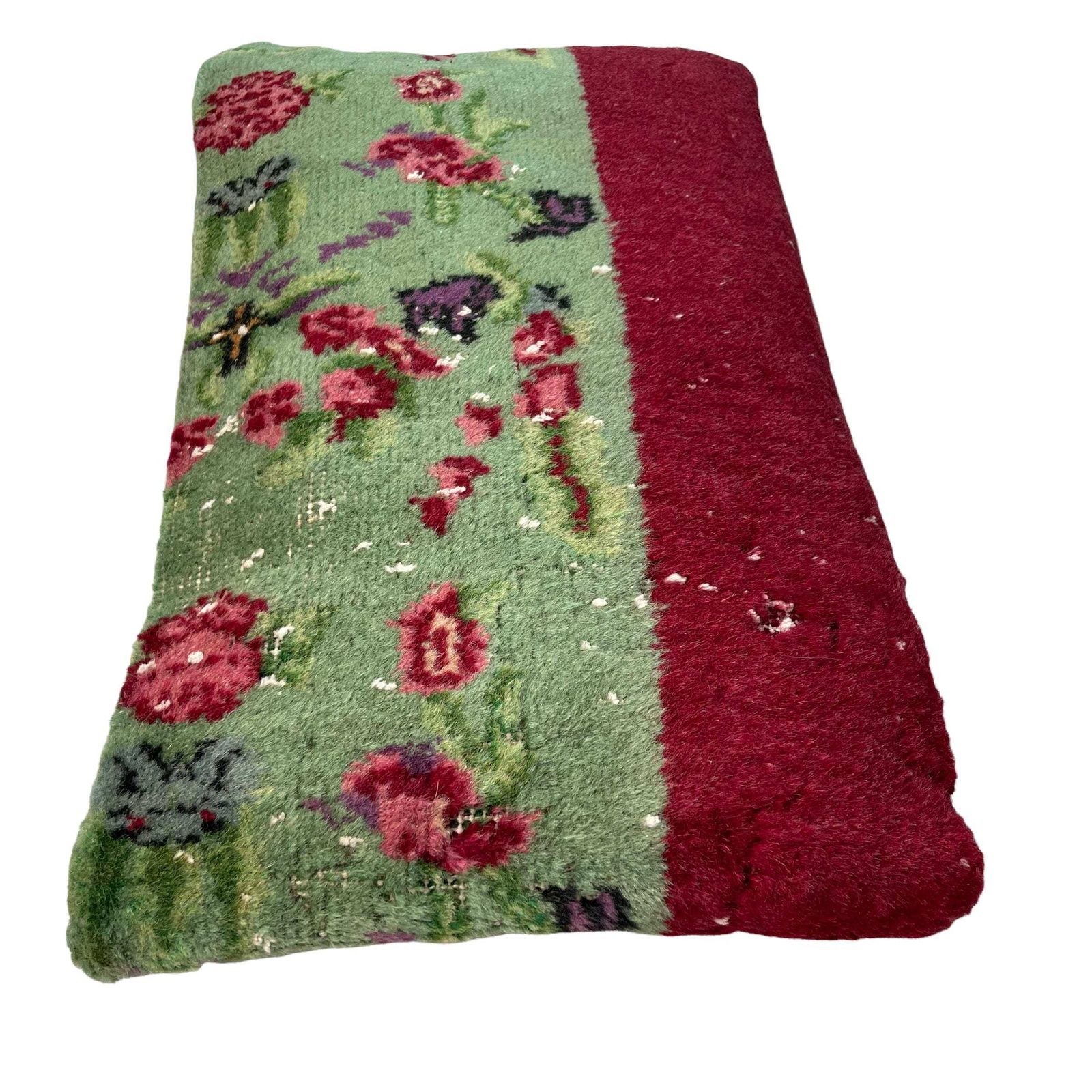 12'' X 20'' Vintage Hand Made Rug Cushion Cover, 30 X 50 Cm Decorative Rug Pillow Cover, Large Vintage Turkish Rug Cushion Cover photo Textiles