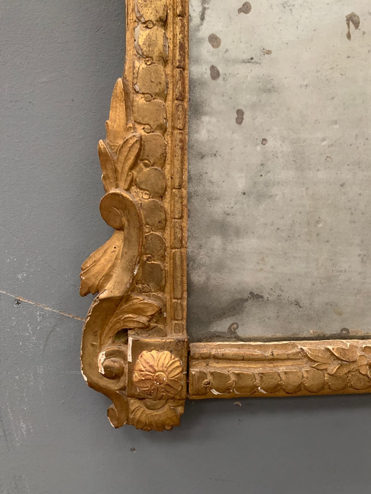 Louis XVI Period Mirror In Gilded Wood, 18th Century photo 3139.2794745