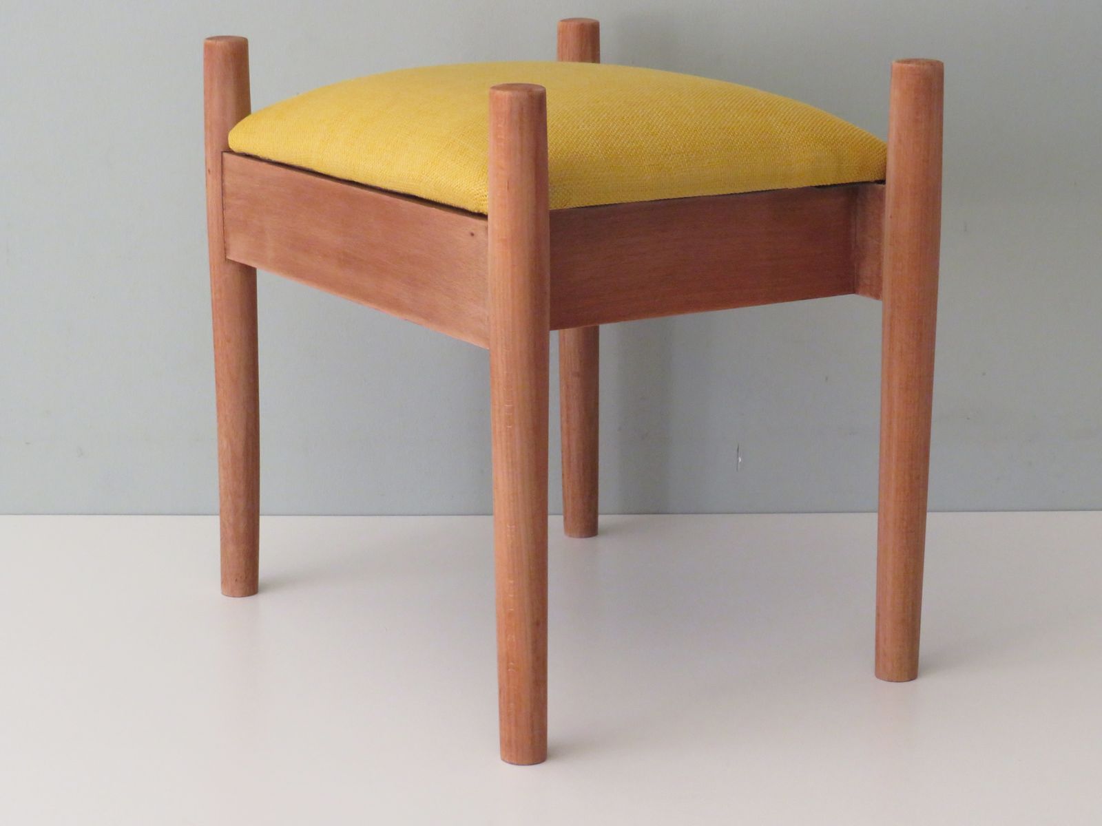 Scandinavian Footstool 1960 1970 photo furniture