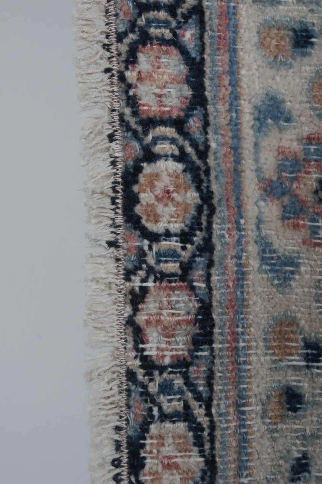 Blue Colors Distressed Oversized Rug photo Textiles