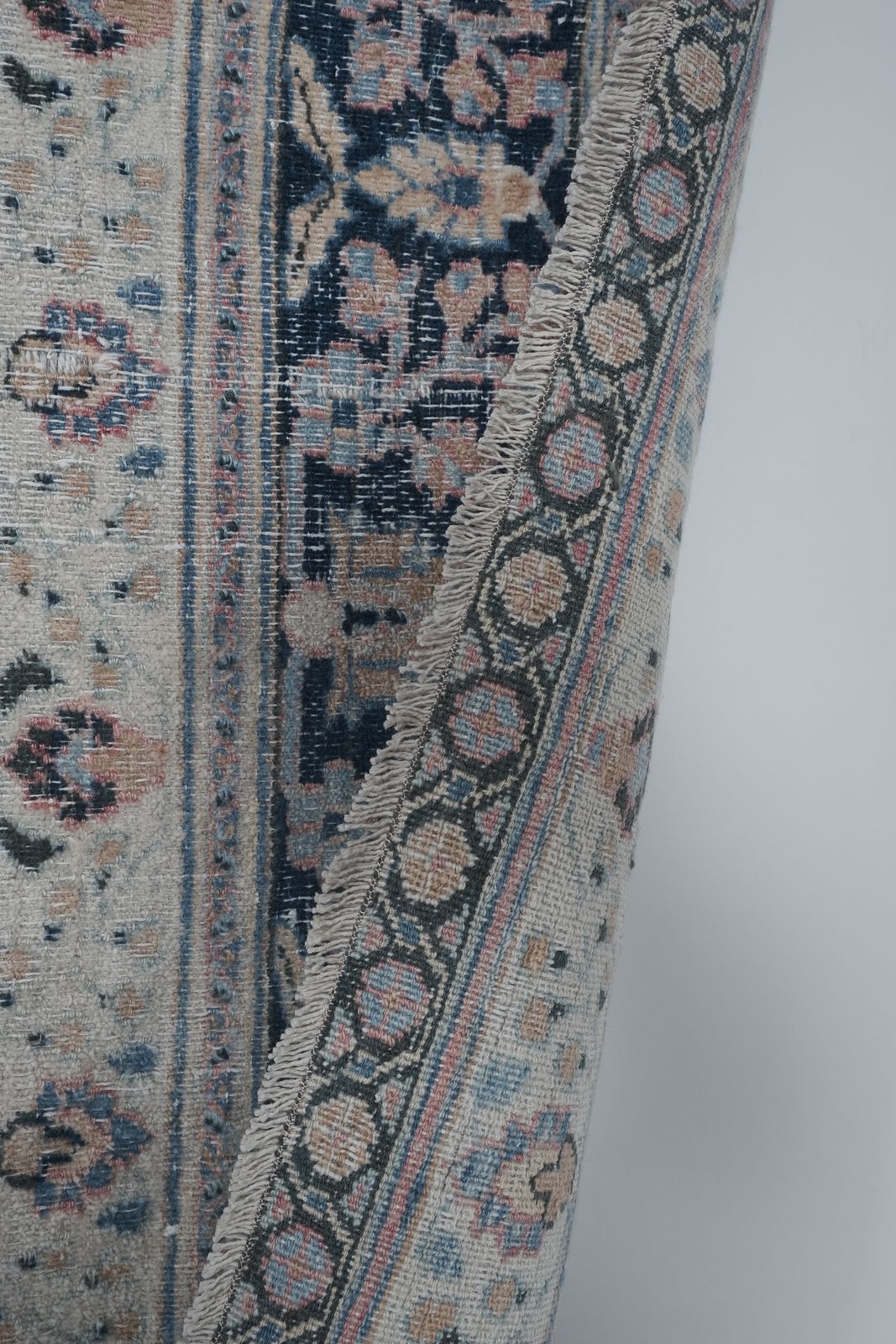 Textiles Blue Colors Distressed Oversized Rug photo