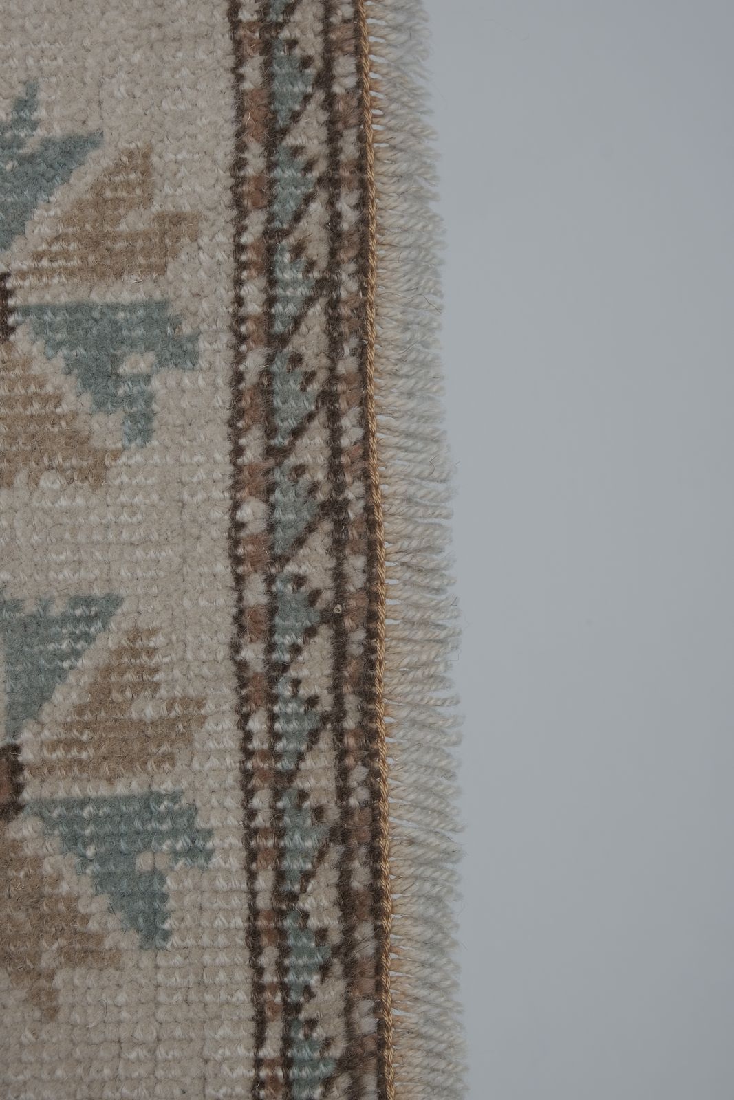 Vintage Tan Turkish Milas Rug 5'2'' X 8'11'' photo vintage