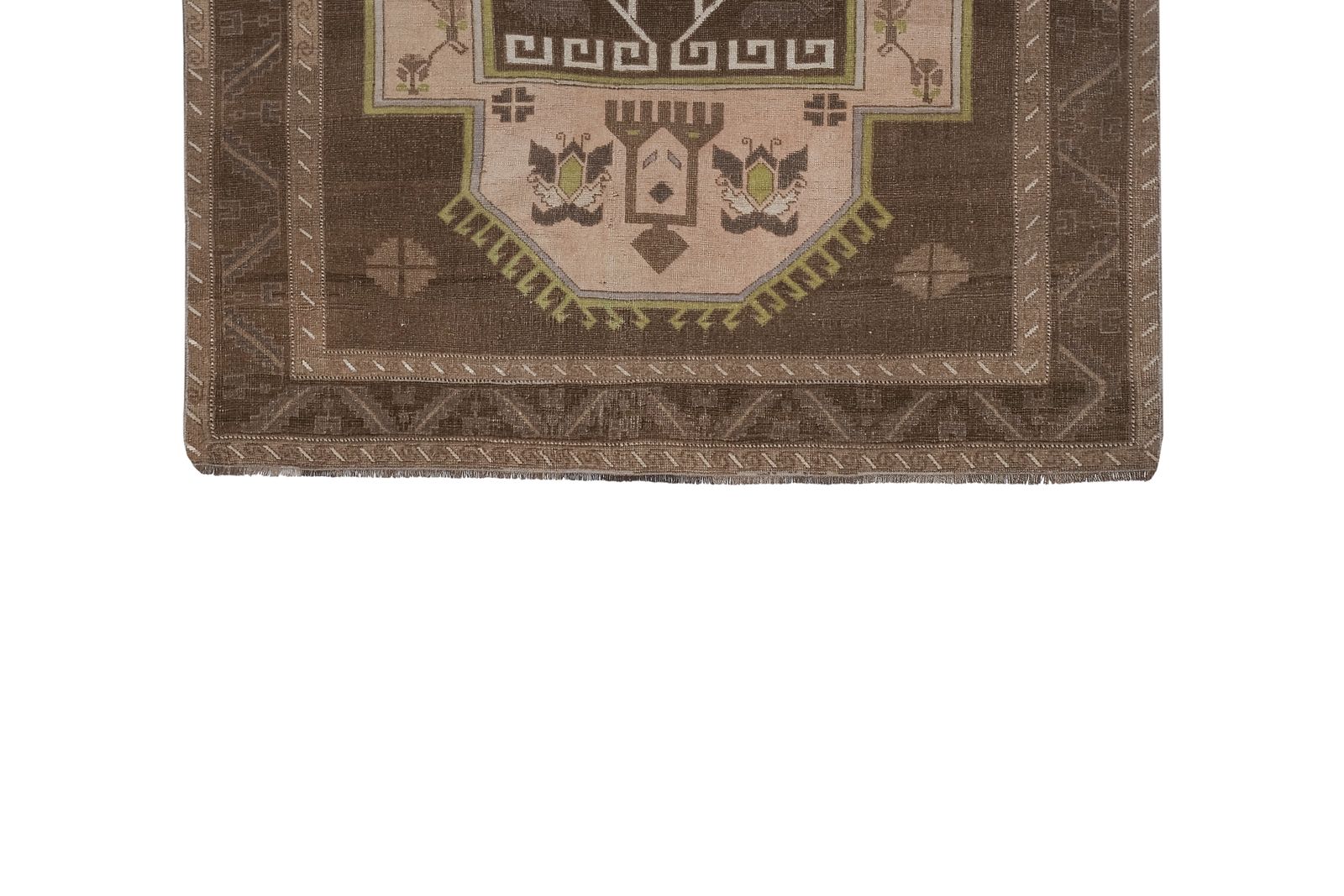 photo for sale Vintage Brown Turkish Kars Rug 5'10'' X 10'