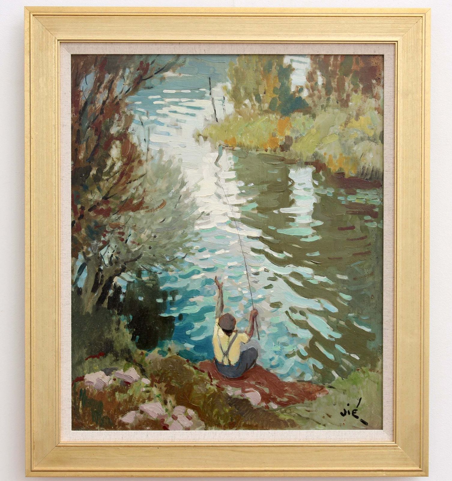 The Fisherman' By Gabriel VIé (Circa 1940s)