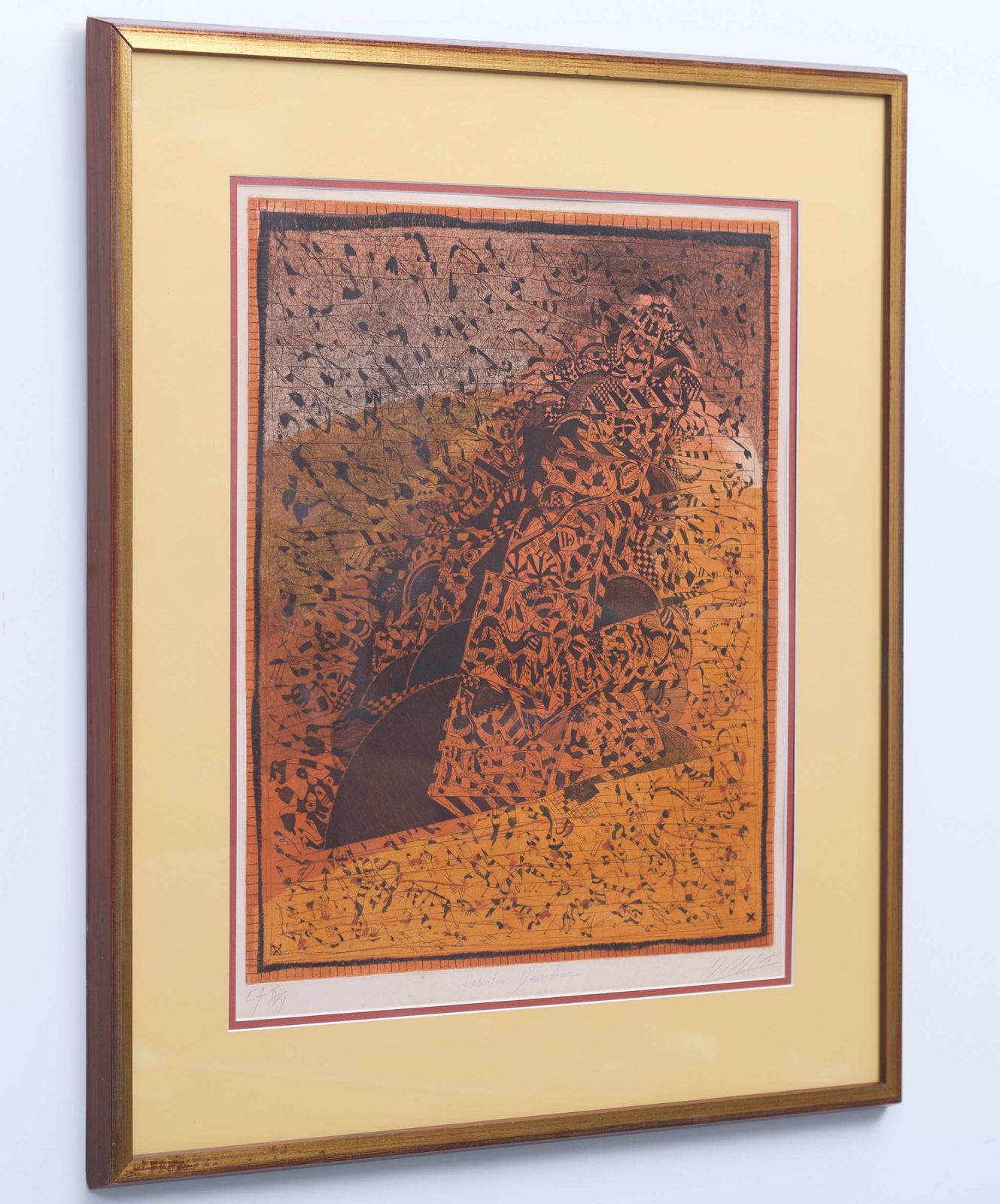 Georges Dussau, L' Escallier D'eurodace, 1975, Etching, Framed
