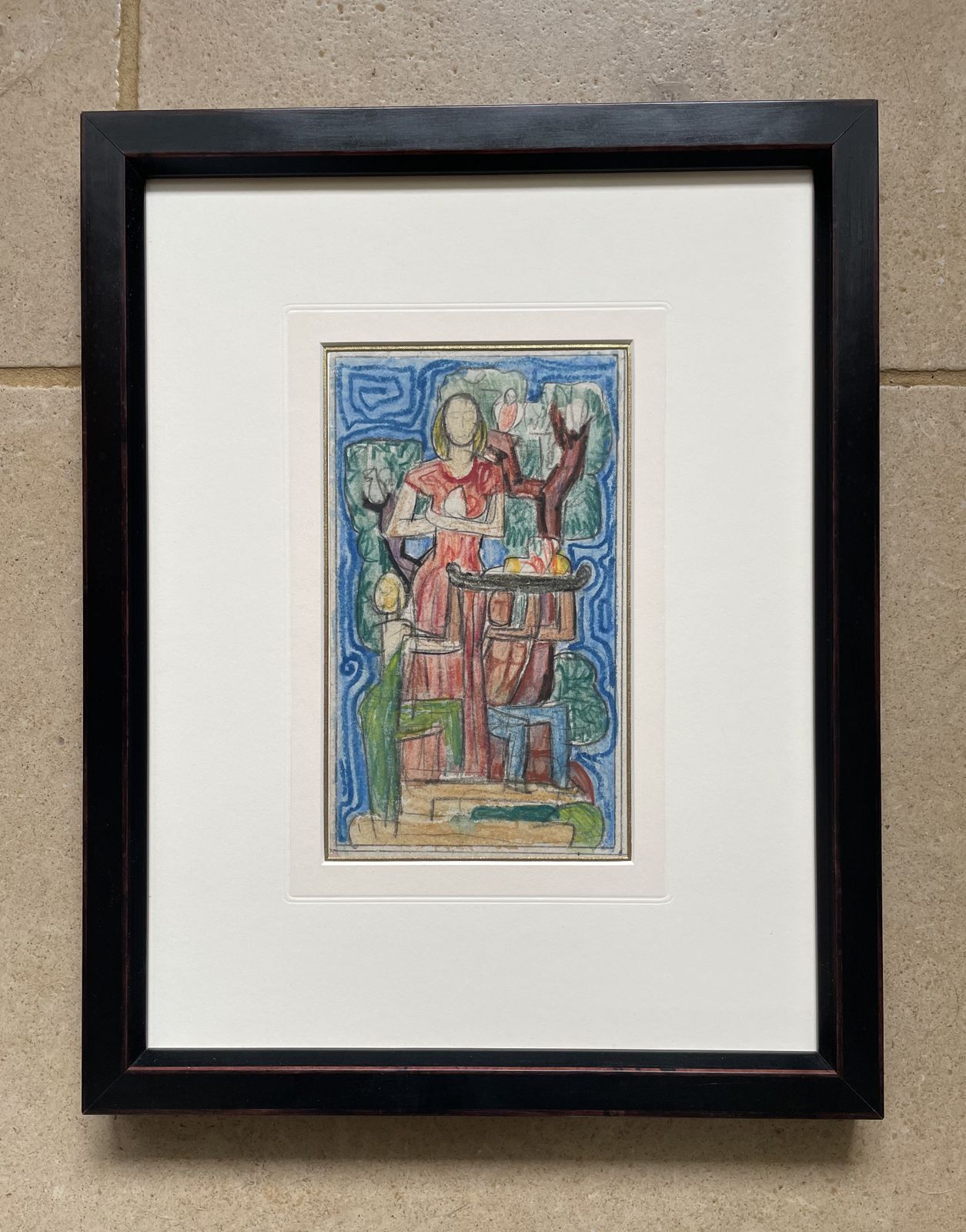 Plenty   1930s Watercolour Design For A Mural By Harry Carleton Attwood photo for sale