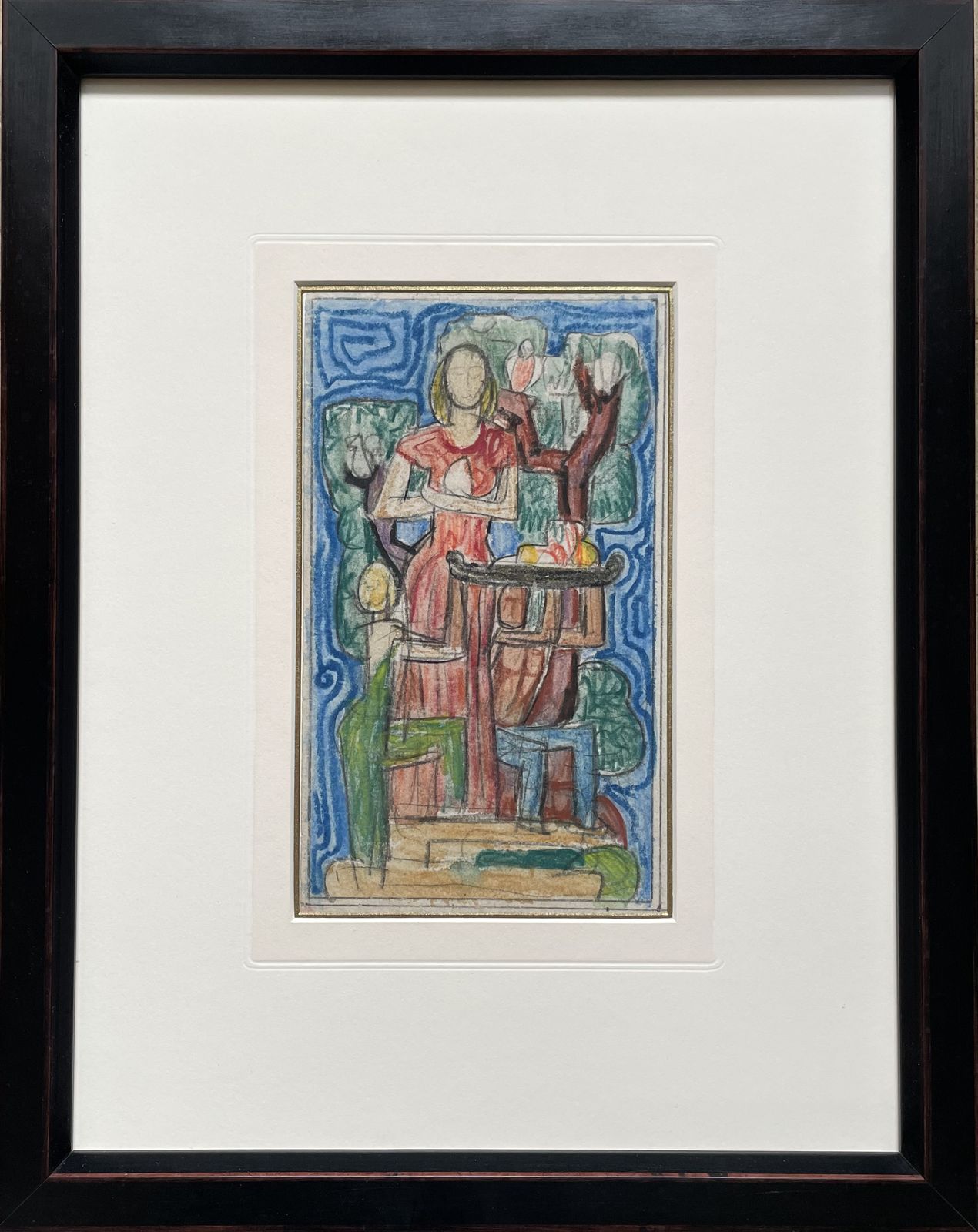Plenty   1930s Watercolour Design For A Mural By Harry Carleton Attwood
