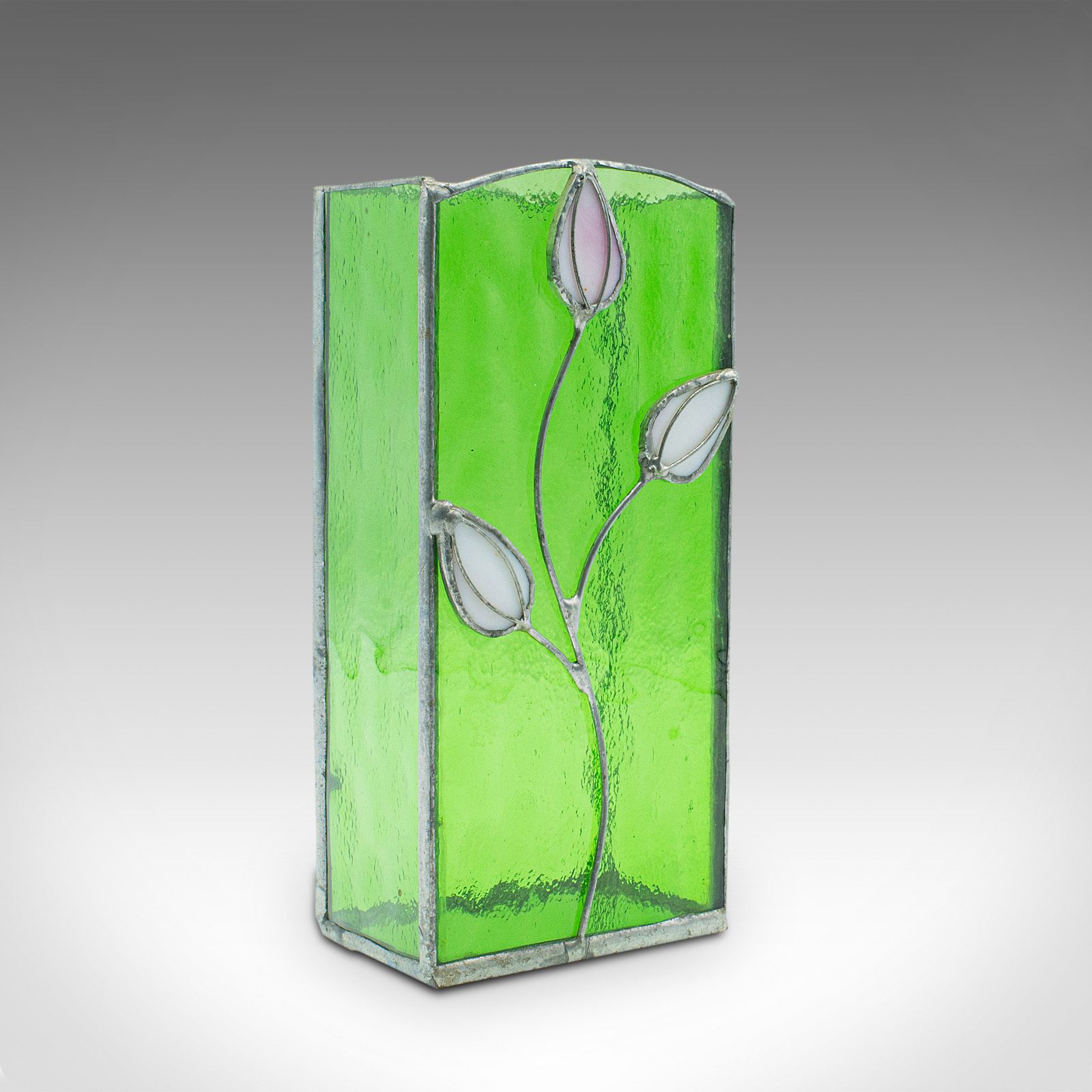 Antique Slip Vase, English, Glass, Flower Pot, C.1910