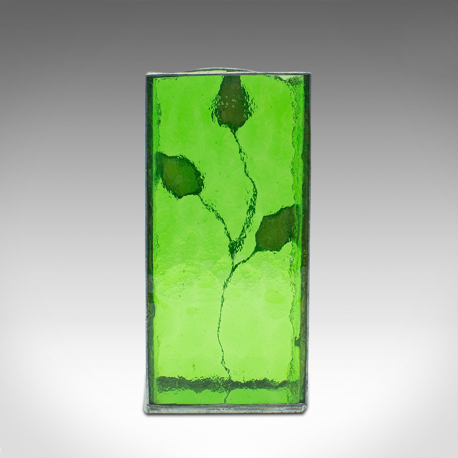 Antique Slip Vase, English, Glass, Flower Pot, C.1910 photo vintage